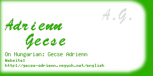 adrienn gecse business card